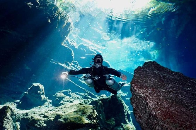 1 day of diving in Cenotes price for 2 certified divers - Two Cenotes, One Day Plan: Chak Mool Then Kukulkan
