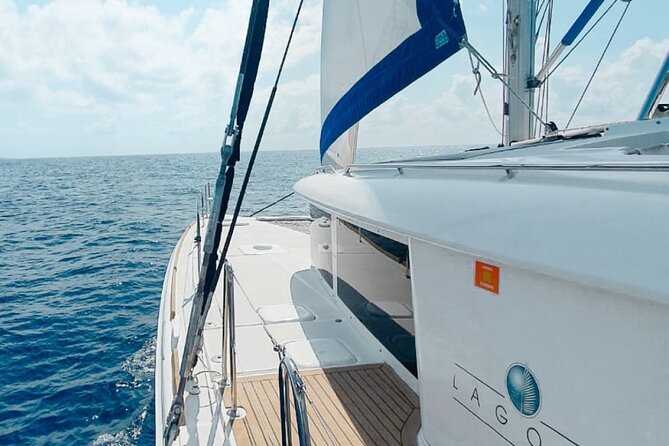 4 Hours Exclusive 45' Lagoon Catamaran Experience - The optional route: La Bocana Cove and Sandabar for party mode
