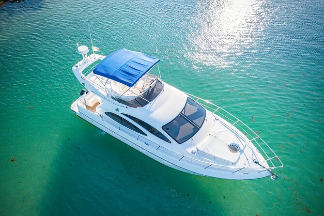 5H 42' Azimut Yacht All-Inclusive from Tulum & Playa del Carmen. - Entering the Reef Zones: In-Ha for Snorkeling and Sea Turtle Chances