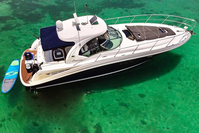 5H Private Lux 40' Yacht All Inclusive - Tulum & Playa del Carmen - Setting sail from Puerto Aventuras to InHa reef