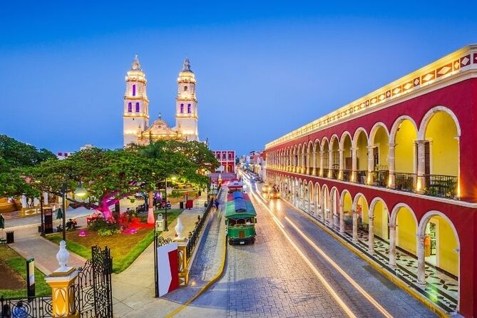 8-Day Tour through the Yucatán Peninsula, Mexico - Day 4 Chicanná, Bécan, Balamkú, Then Campeche Historic Center at Night