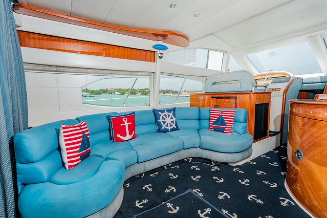 8-Hour Private 50' Azimut 2-Stop Tour to Cozumel Beach w/Food, Drinks & Snorkel - Second Reef Session: Colombia Shallows and Palancar Reef