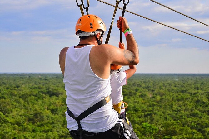 Adventure day to Tulum: ATVs, Cenote, Ziplines, lunch & transport - The 13 ft (4 m) rappel: a controlled drop, not a free-fall fantasy