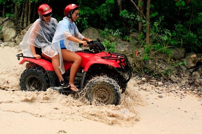 ATV Cenote and Zipline Adventure from Tulum - Rappel and Ziplining: From a Jungle Walk to a Long Zip Run