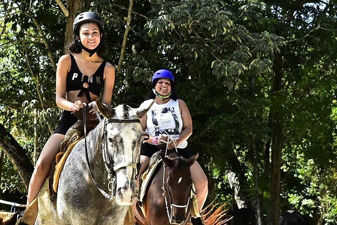 ATV & Horseback Ride with Ziplines Cenote from Playa del Carmen - El Rey Polo Club horseback: a beginner-friendly ride with real atmosphere