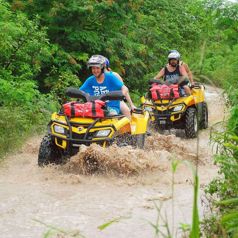Atv , Zipline and cenote swim experience in the jungle! - Shared ATV Driving: Fun Controls, Guided Pace, and Jungle Texture