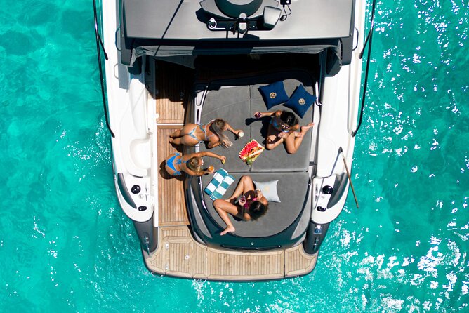 Cancun: 4-Hour All Inclusive Luxury Yacht – 50' Cranchi - The onboard menu: gourmet choices that actually feel like lunch, not snacks