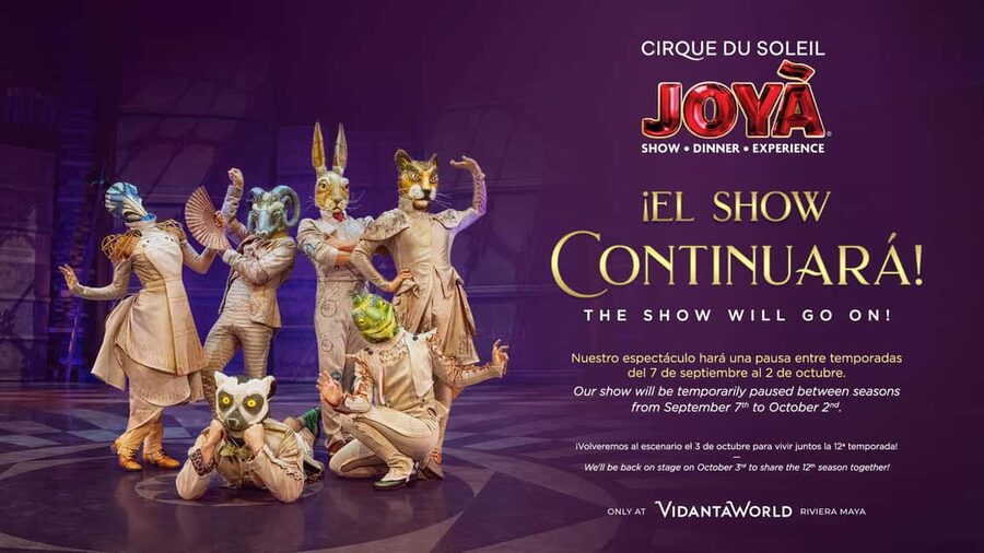 Cancún: Cirque du Soleil JOYÀ Ticket - Choose Your Package Like It Matters (Because It Does)