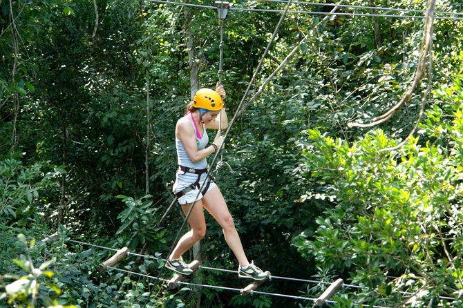 Cancun Combo Tour: Zipline and Off-Road Buggy Adventure - Suspension Bridges, Parachute-Style Moments, and a Water Zip Line