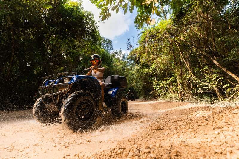 Cancun: Jungle ATV Tour, Ziplining, and Cenote Swim - Ziplining over the canopy: three runs, harness work, and who should sit this out