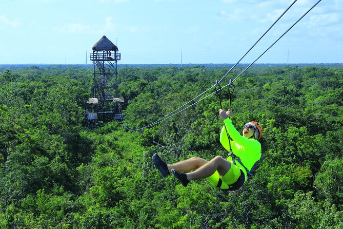 Cancun Jungle Tour: Tulum, Cenote Snorkeling, Ziplining, Lunch - Ziplining and rappelling: the jungle park reality check