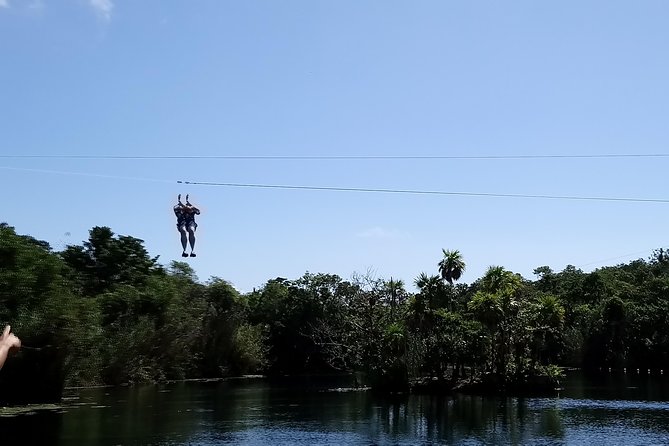 Cenote Tankah 4 Cenotes & Zip-Line Mayan Adventure - Zip-line time with three runs overhead