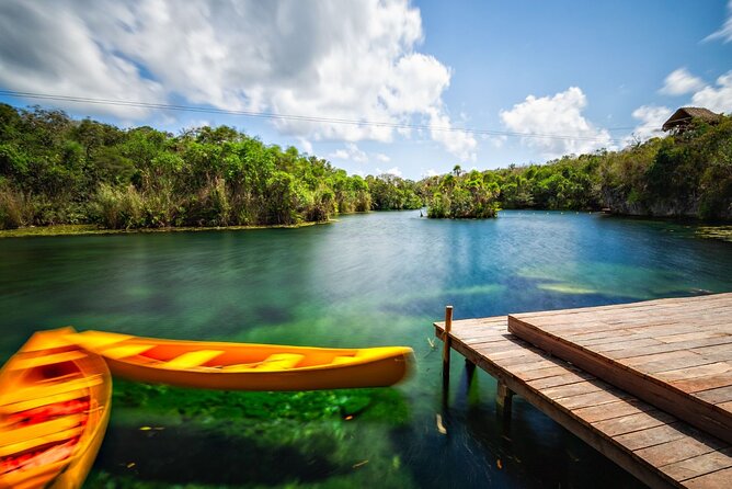 Cenote Tankah and Mayan Village Tour with Zipline, Canoes & Lunch - Cenote Tankah + adventure water time is the right kind of day
