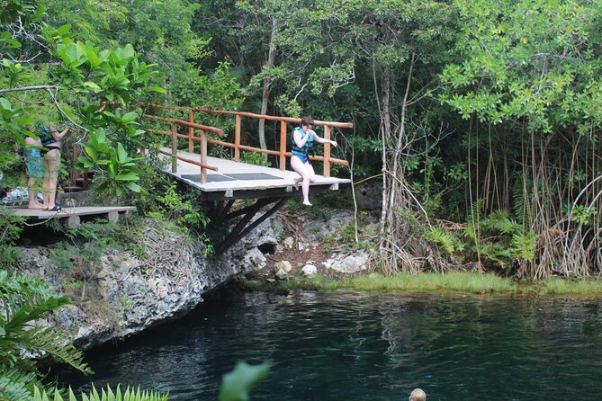 Cenotes Sacactum, Private tour. - A cave swim and a sunlit sinkhole: what 4 hours really feels like