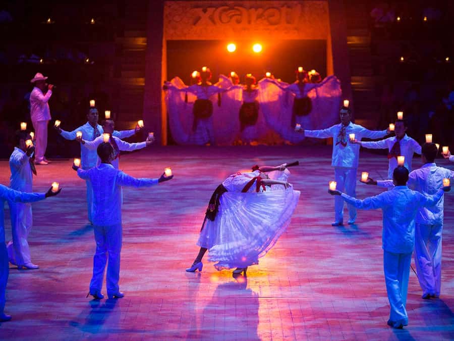 Check out the Night Show at Xcaret Park - Entering Xcaret at 4:00 p.m. and building the right game plan