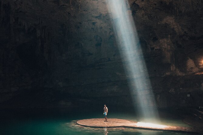 Chichen Itza + Cenote Suytun and Ikkil + Buffet and more! - Cenote Ik-kil: steep stairs, swim time, and life jackets again
