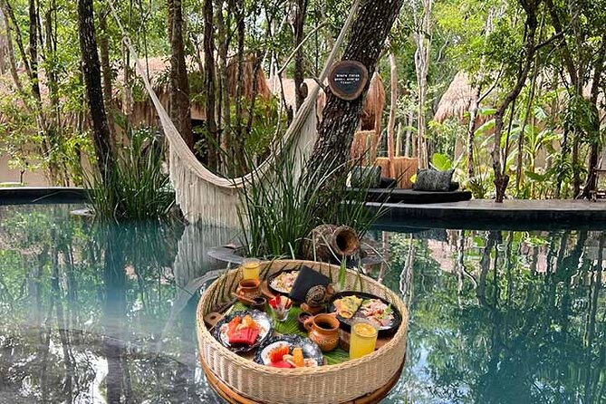 Floating Breakfast+Cavern Tour includes entrance to the cenote-Temazcal - The property time: pools, photo spots, and bikes with real-world limits