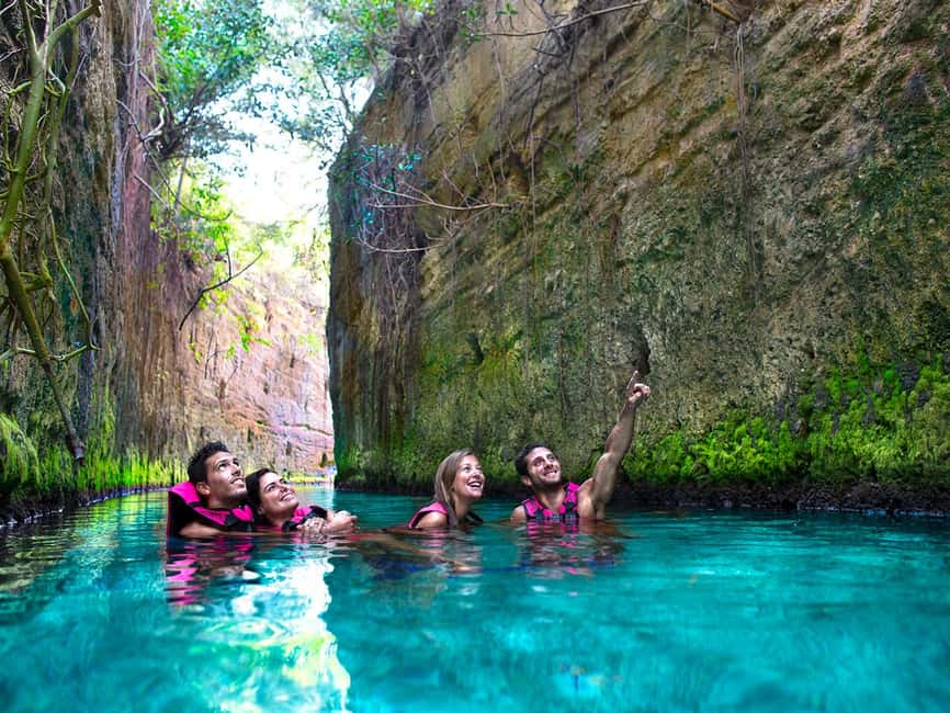 From Riviera Maya: Xcaret Park All-Inclusive - Underground Rivers and the Lazy River Setup