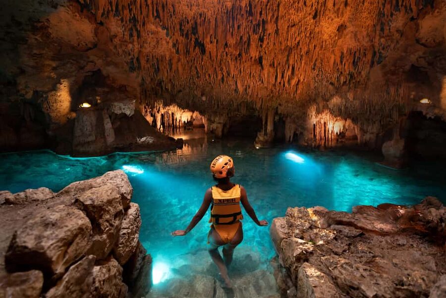 From Riviera Maya: Xplor Park Admission, Full Day - Zip lines from cave to cave: height with a water payoff