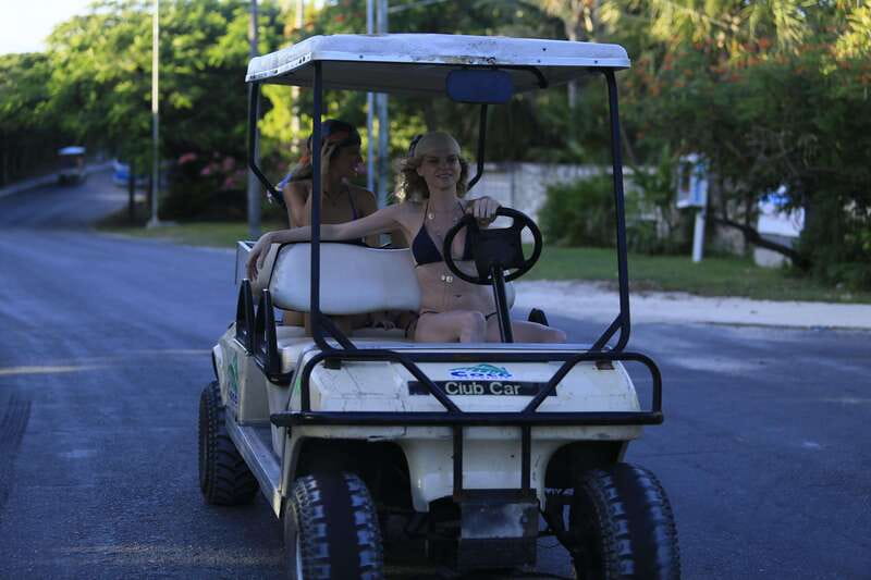 Isla Mujeres: Full Day Private Catamaran with Snorkeling - Downtown Isla Mujeres: Walk It, Or Rent a Golf Car