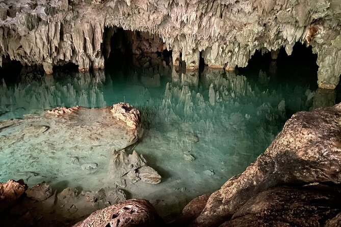 Jungle ATV Adventure: Unveiling Akumal's Enchanting Cenotes - The final cave cenote swim: the reset button after dirt, dust, and caves