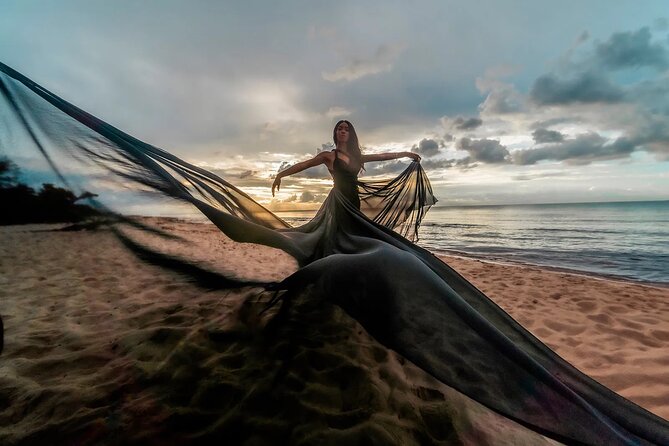 Luxurious Flying Dress Photoshoot in Riviera Maya - Two Photographers Working the Angles (JP and Nat)