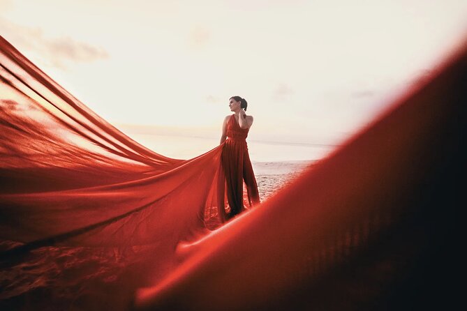 Luxurious Flying Dress Photoshoot in Riviera Maya - The Shoot Itself: Wide Frames, Close Details, and Video