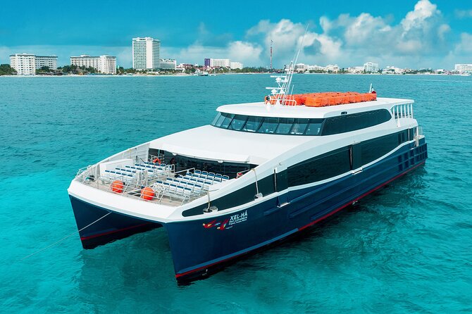 Luxury FERRY Xcaret: From Playa del Carmen to Cozumel - On-board comfort: AC, WiFi, and a real restroom