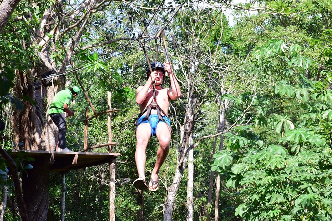 Maya ATV with Cenote and Zipline from Tulum - Cenote swim and a 4-meter rappel: wet, cool, and very memorable