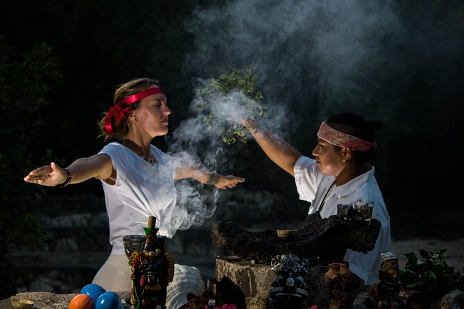 Mayan Ceremony in Tulum. Temazcal, Dinner and pick up included. - Mayan Night Flow: Dos Palmas, Steam Bath, Cenote, Dinner
