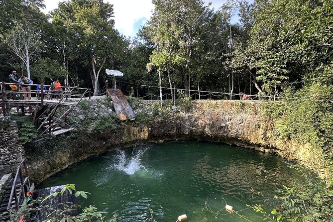 Playa del Carmen Jungle Adventure ATV Zipline and Cenote - The Cenote Swim: Turquoise Water, Artificial Setting, and What to Bring