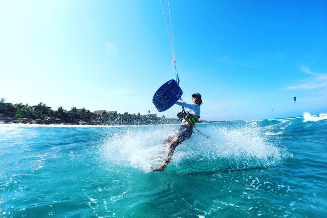Private Kitesurfing Lessons in Tulum with a Private Beach Access 3hrs - Session 2: Power Drag, Controlled Starts, Transitions, and Going Upwind