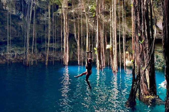 Private Tour 3 Cenotes & Valladolid Suytun Oxman Saamal Lunch - Hacienda Oxman Cenote: limestone, fish, and jungle energy