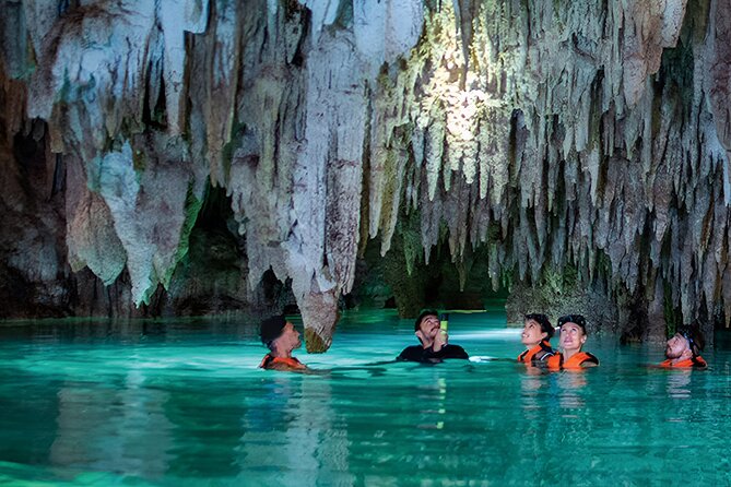 Riviera Maya Half Day Casa Jaguar Cenote, Zipline and ATV - Zipline With Real Measurements: 27 Meters Up, 400 Meters Long