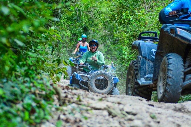 Riviera Maya Half Day Casa Jaguar Cenote, Zipline and ATV - ATV Option: The 16km Jungle Trail Ride (Plus Experience)