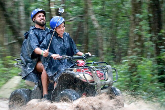 Riviera Maya Jungle Half-Day Tour: ATV, Ziplines, Cenote Swim, Rappel - ATV riding in the jungle: single vs double, plus what to expect from the run
