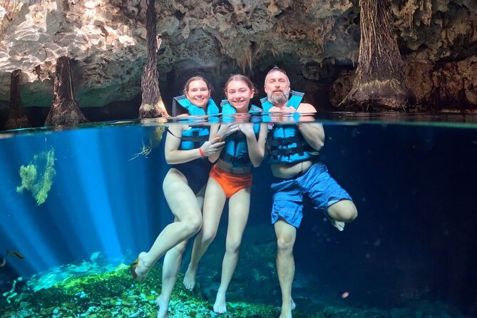 Riviera Maya : Tulum Ruins Tour, 3 Cenotes, Mexican Lunch - Akumal cenote time: open cenotes plus one cave