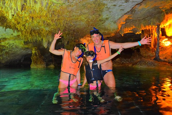 Snorkel Xtreme Cancun - The underground river float: clear water and a short, honest cave swim