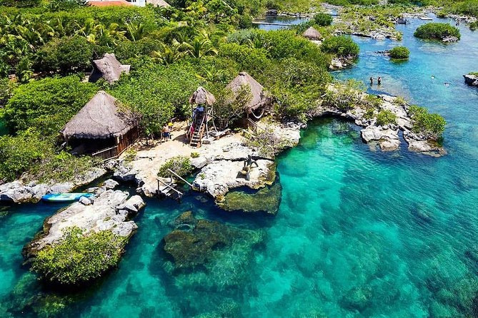 Snorkeling adventure in Yal-Kú lagoon, + Underground Cenote - Yal-Kú Lagoon snorkeling: cenote-fed clarity and wildlife moments