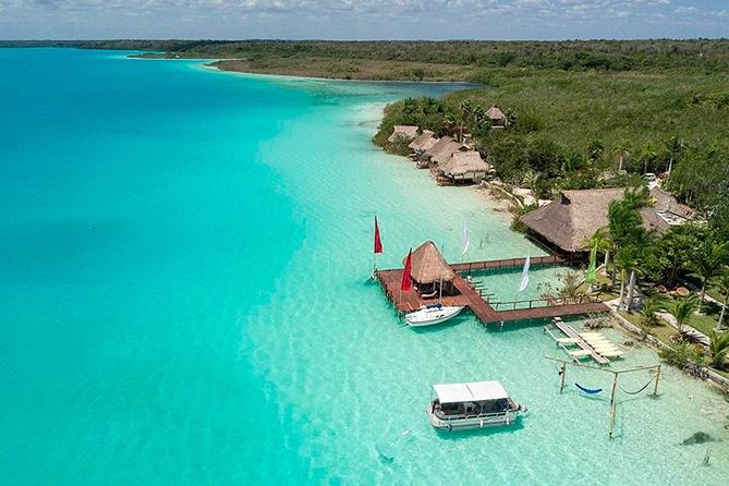 The 7 Colors Of Beauty Lagoon, Bacalar Experience from Tulum City - Xul-Ha Lagoon: where the blue shades come from