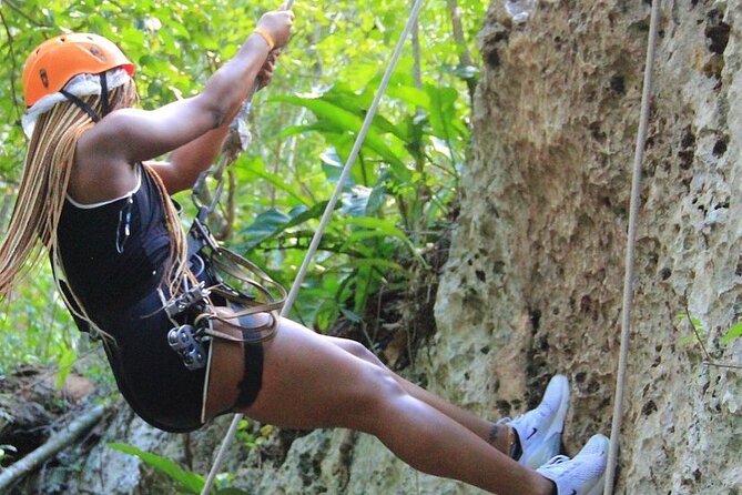 Thrills in Tulum's Jungle: Rappel, Ziplines, ATVs, Cenote & more - Zip lines in a full circuit: 5 + 1 water zip line