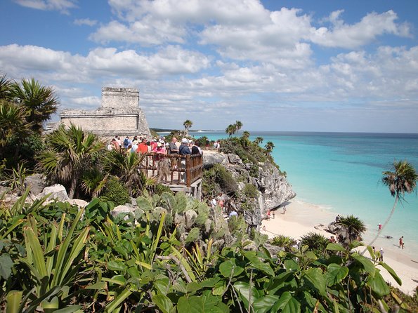 TULUM AND COBÁ from Riviera Maya, Cancun and Tulum (Private) - Tulum Archaeological Site: a seaside Maya city with crowds and calm options