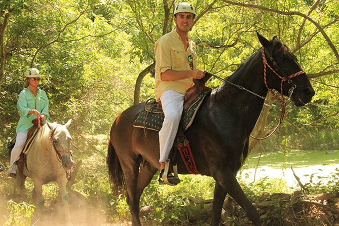 Tulum Jungle Horseback Ride + ATV + Ziplines + Cenote Combo Tour - Cenote swimming through an underground river: cold water, great payoff