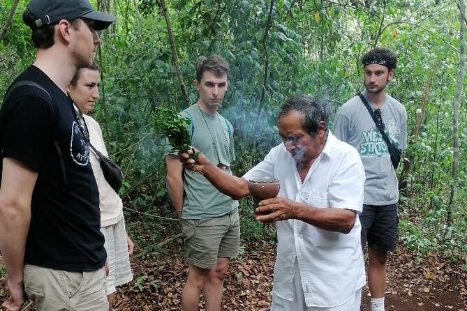 Tulum Monkey Sanctuary Tour Punta Laguna - Cenote Calavera: 15 meters down and back up (rope ladder included)