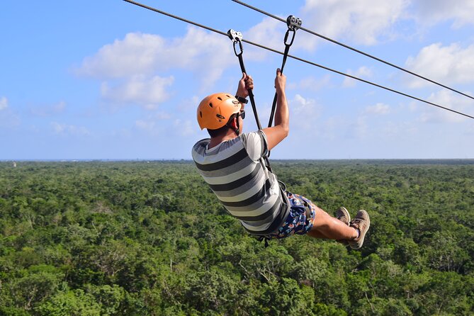 Tulum's Thrilling Jungle: ATV, Zip Lines, Cenote & More! - Zip lines in Tulum: five plus a water zipline