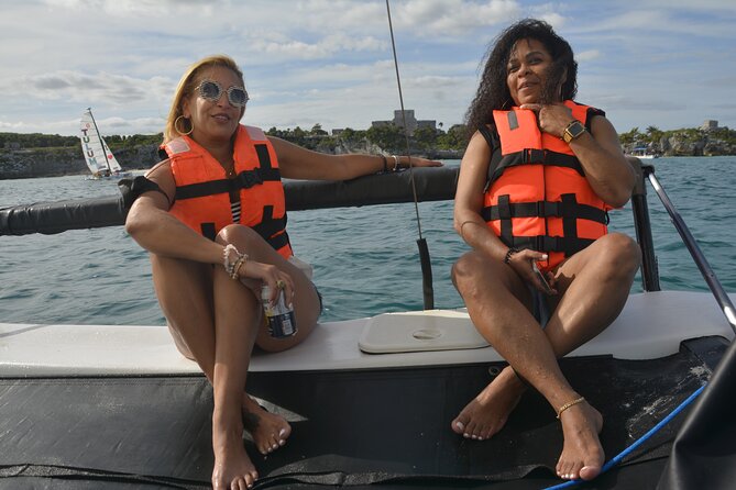 Tulum: Snorkeling and Private Sailing Tour - What happens on the water: sailing toward the Tulum ruins