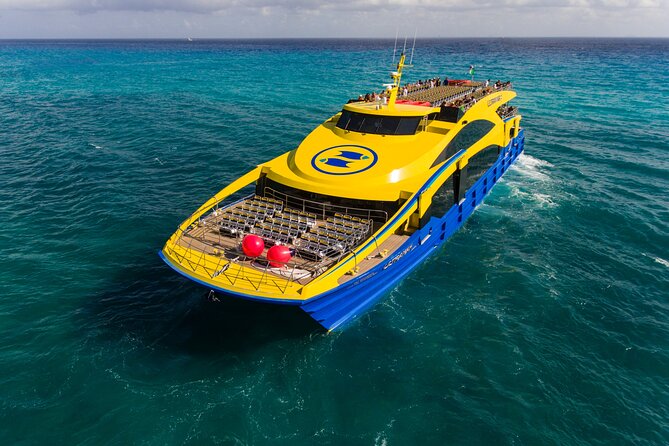 Ultramar Ferry, Regular round ticket, Playa del Carmen-Cozumel - On Board Experience: Clean Boats, Live Music, and Space for Luggage